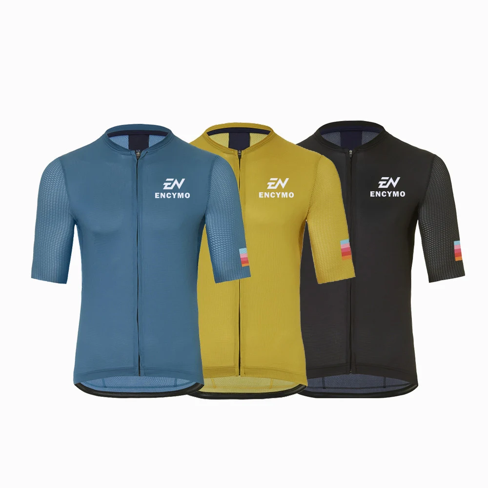 ENCYMO Ride Better Yellow Pro Team Areo Cycling Jersey Short Sleeve Last Aero Race Cut with est Fabric for Hot Summer
ENCYMO Ride Better Yellow Pro Team Areo Cycling Jersey Short Sleeve Last Aero Race Cut with est Fabric for Hot Summer