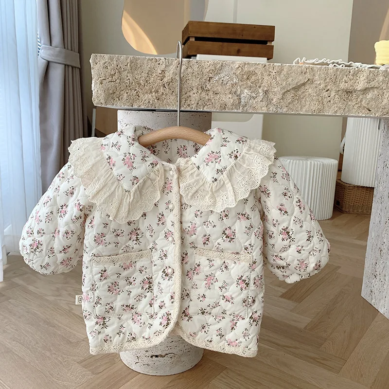 Korean Kids Clothes Floral Print Baby Girl Parkas Thicken Warm Children Outwear Clothing Cotton Padded Jacket Girls Winter Coats
Korean Kids Clothes Floral Print Baby Girl Parkas Thicken Warm Children Outwear Clothing Cotton Padded Jacket Girls Winter Coats