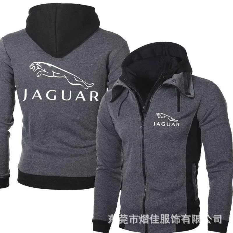 JAGUAR Men's Zipper Jacket Man Coats Bomber Jackets Scarf Collar Hoodies Casual Fleece Male Hooded Outwear Slim Fit Hoody
JAGUAR Men's Zipper Jacket Man Coats Bomber Jackets Scarf Collar Hoodies Casual Fleece Male Hooded Outwear Slim Fit Hoody