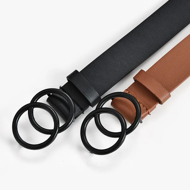 Women's Double Circle Black Buckle Belt Fashion Leopard Print Belt PU Metal Buckle Belt Casual Dress Jeans Wild Belt
Women's Double Circle Black Buckle Belt Fashion Leopard Print Belt PU Metal Buckle Belt Casual Dress Jeans Wild Belt
