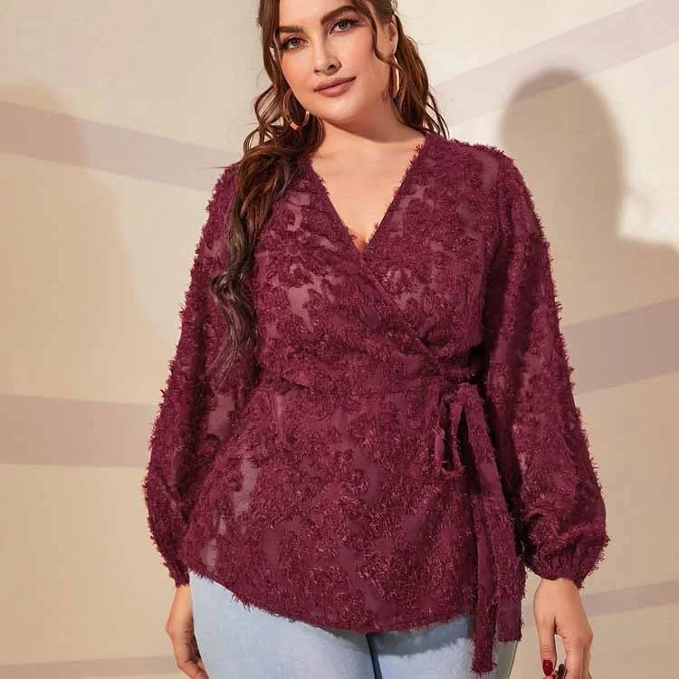 Fashion Plus Size Shirts For Women Lace-up Bow Tops V-neck Long-sleeved Commuter Loose Elegant Ladies Solid Color Cardigan
Fashion Plus Size Shirts For Women Lace-up Bow Tops V-neck Long-sleeved Commuter Loose Elegant Ladies Solid Color Cardigan