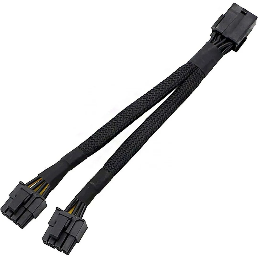 1pc 8Pin Female to Dual 6+2 Pin Male PCI Graphics Card Extension Cable 22cm Braided Y-Splitter Graphics Card Splitter Cable
1pc 8Pin Female to Dual 6+2 Pin Male PCI Graphics Card Extension Cable 22cm Braided Y-Splitter Graphics Card Splitter Cable