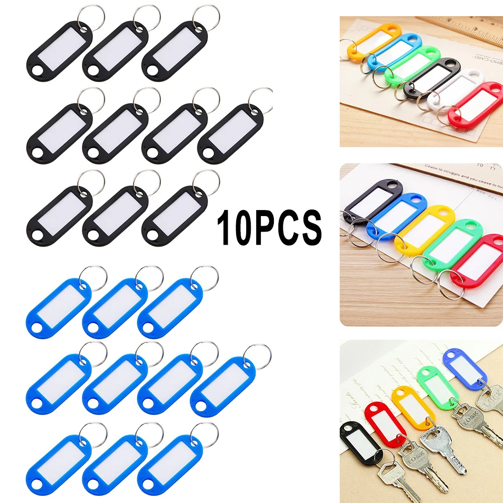 10pcs Key Tag Card Marking Luggage Label Plate Key Ring Key Plate Colorful Black Blue Plastic Household Hotel Can Be Written
10pcs Key Tag Card Marking Luggage Label Plate Key Ring Key Plate Colorful Black Blue Plastic Household Hotel Can Be Written