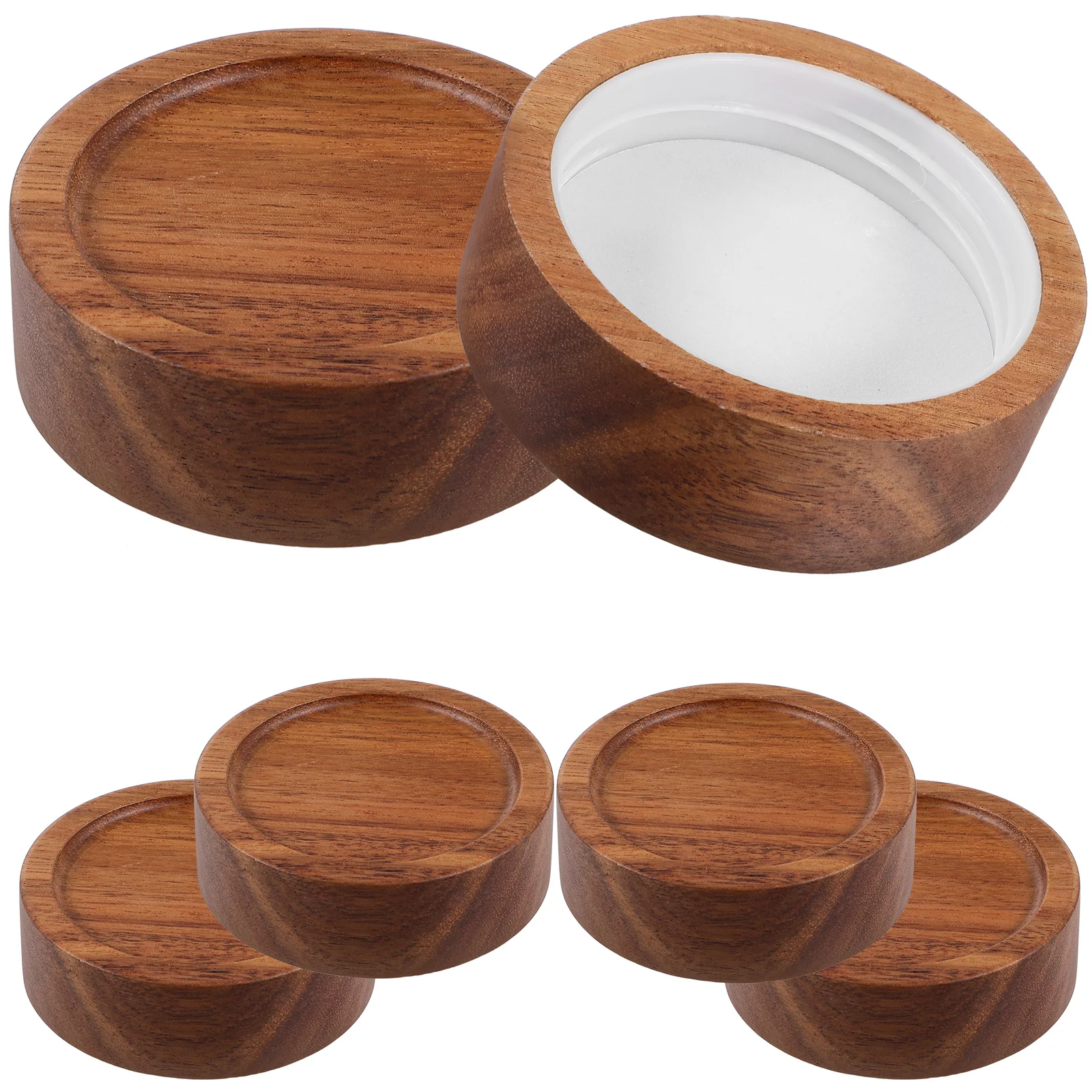 6 Pcs Convenient Jar Covers Practical Canning Sturdy Lids Reusable Multipurpose Solid Wood Leakproof Sealing
6 Pcs Convenient Jar Covers Practical Canning Sturdy Lids Reusable Multipurpose Solid Wood Leakproof Sealing