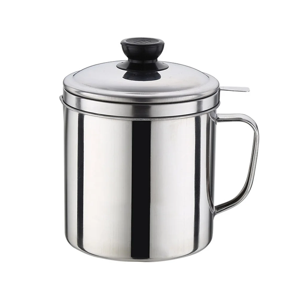 1.8L Stainless Steel Oil Filter Cup Lid Cover Dripping Container Oil Filter Cup Oil Residue Separator Home Kitchen Strainer Tool
1.8L Stainless Steel Oil Filter Cup Lid Cover Dripping Container Oil Filter Cup Oil Residue Separator Home Kitchen Strainer Tool