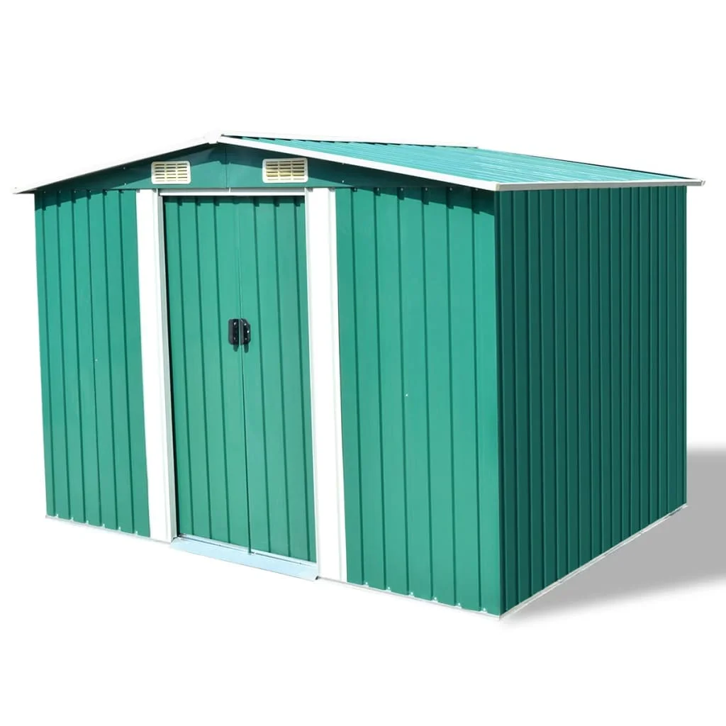 Garden Storage Sheds, Galvanised Steel Outdoor Tool Shed, Patio Decoration, Green 257x205x178 cm
Garden Storage Sheds, Galvanised Steel Outdoor Tool Shed, Patio Decoration, Green 257x205x178 cm