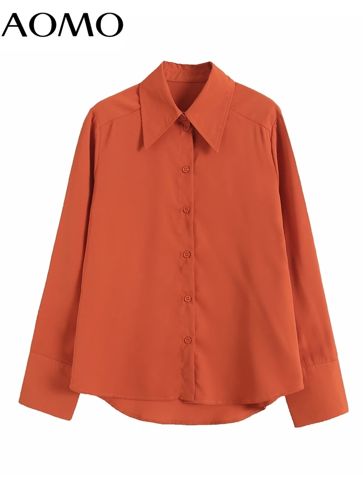AOMO 2022 Women Fashion Orange Loose Shirts Vintage Long Sleeve Button-up Female Shirts Blusas BE397A
AOMO 2022 Women Fashion Orange Loose Shirts Vintage Long Sleeve Button-up Female Shirts Blusas BE397A