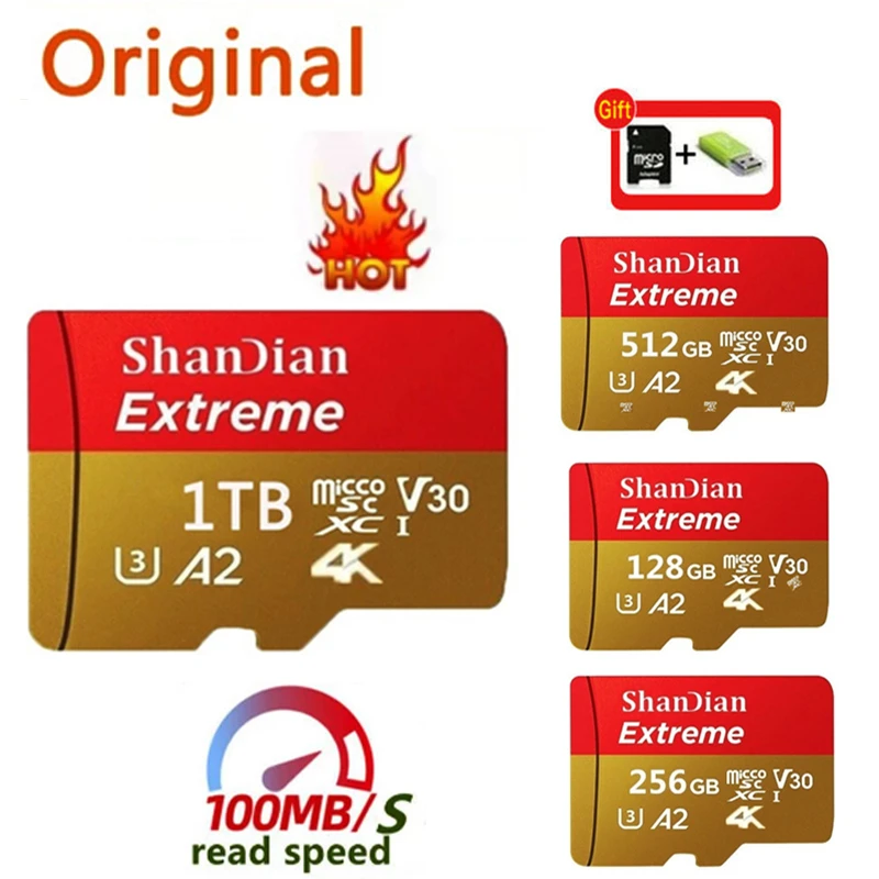 Memory Card Large Capacity 1TB 2TB SD Card 256GB 512GB High Speed Portable Micro TF Card USB Drive for Phone Tarjetas De Memoria
Memory Card Large Capacity 1TB 2TB SD Card 256GB 512GB High Speed Portable Micro TF Card USB Drive for Phone Tarjetas De Memoria