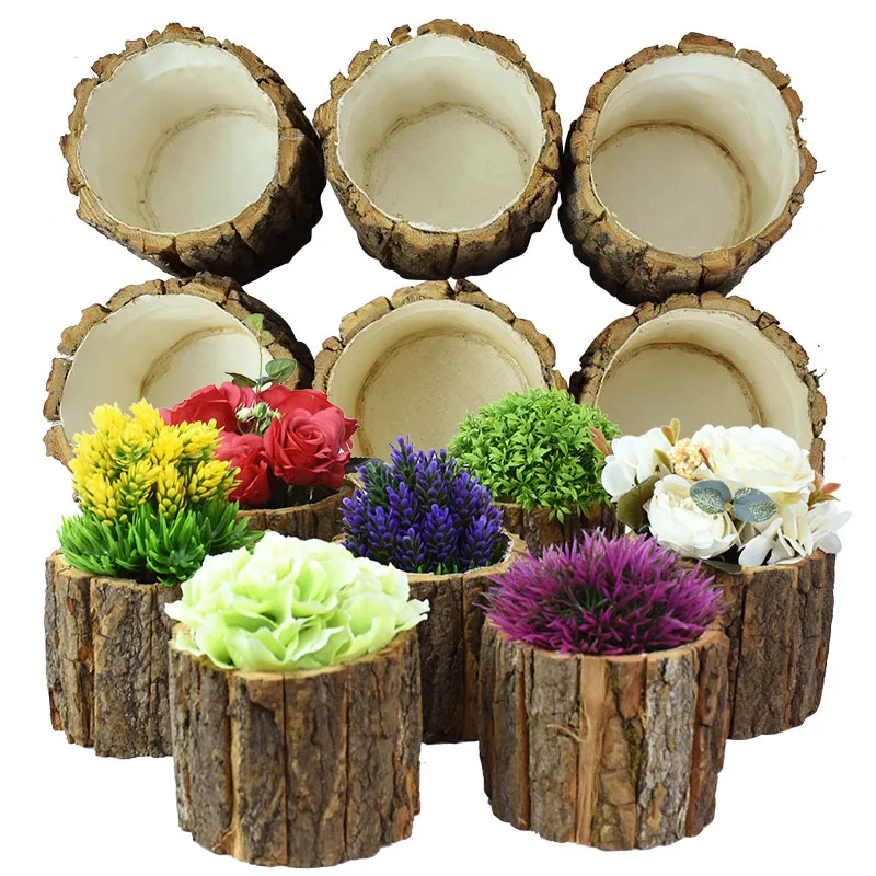 1Pcs Wooden Stake Flower Pot Decoration Fake Tree Bark Succulent Plants Container Vintage Wedding Home Table Decoration
1Pcs Wooden Stake Flower Pot Decoration Fake Tree Bark Succulent Plants Container Vintage Wedding Home Table Decoration