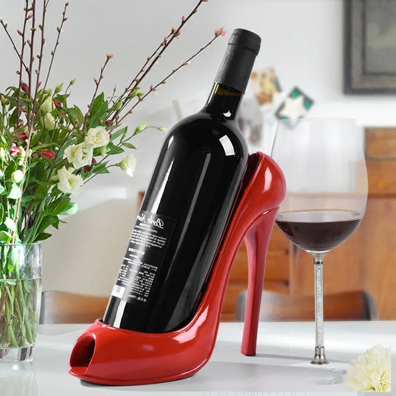 

Новая стойка для обуви на высоком каблуке, держатель для винных бутылок, стильная стойка, подарочная корзина, аксессуары для дома, кухни, бара, держатель для хранения красного вина