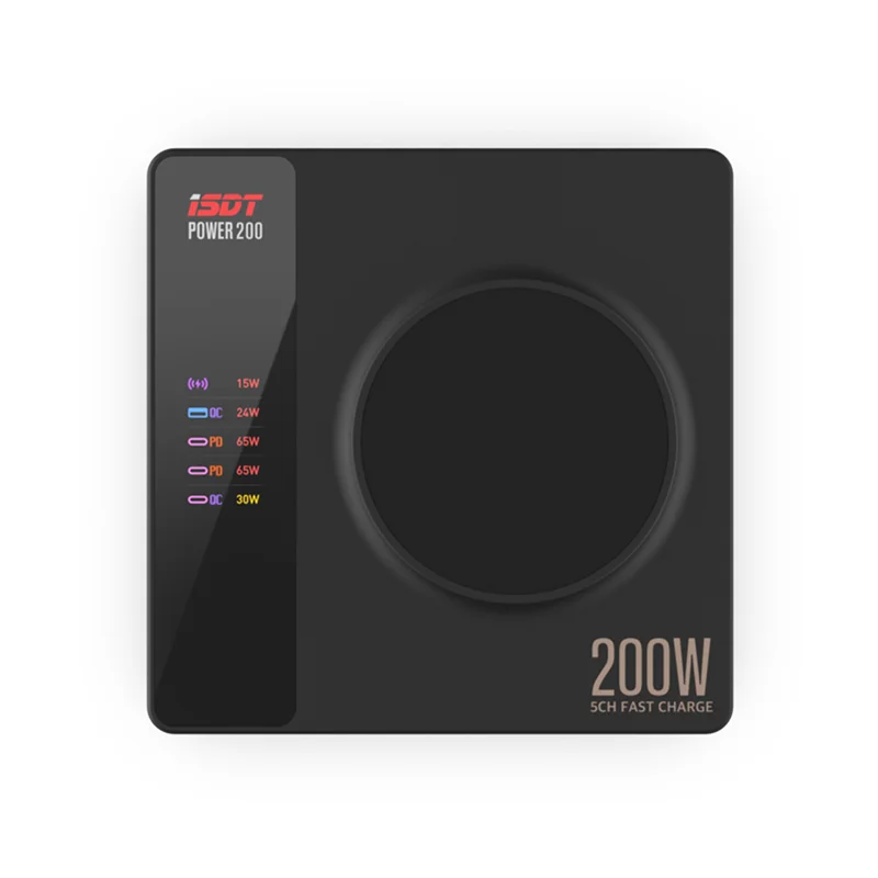 ISDT POWER 200 200X Desktop Fast Charger 200W Ultra High Power Multi Quick Charging Protocol APP Connection Independent Channel
ISDT POWER 200 200X Desktop Fast Charger 200W Ultra High Power Multi Quick Charging Protocol APP Connection Independent Channel