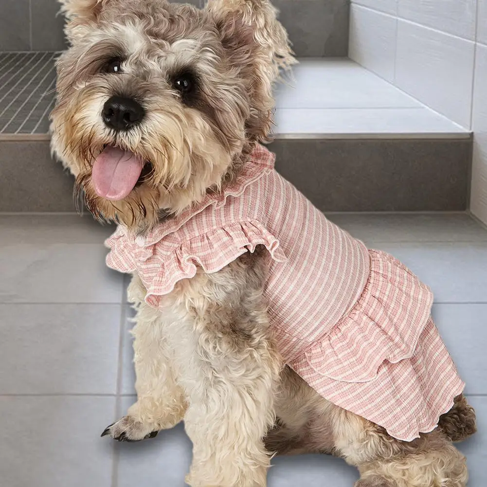 PETWTILTIH Pet Dress Round Collar Plaid Printing Press Button Small Costume French Bulldog Cute Soft Skirt for Summer
PETWTILTIH Pet Dress Round Collar Plaid Printing Press Button Small Costume French Bulldog Cute Soft Skirt for Summer