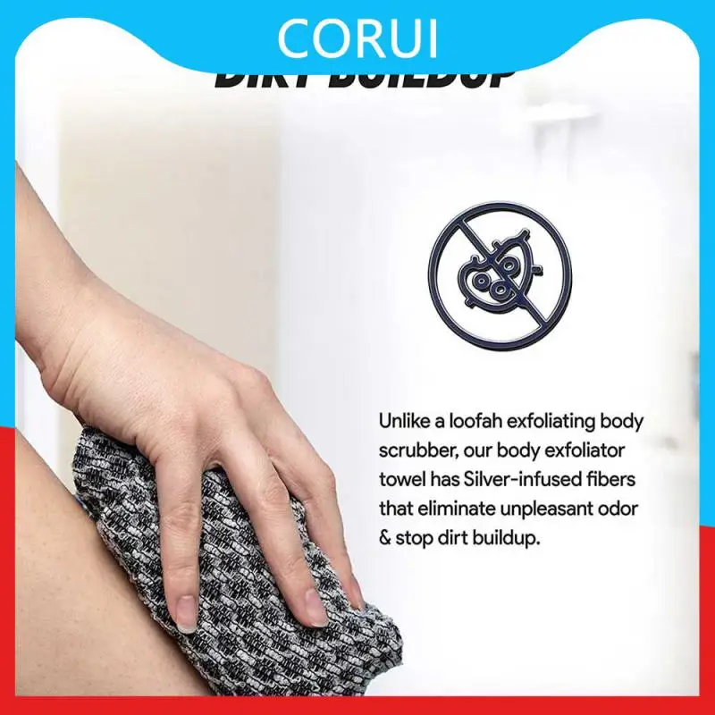 

Refreshing Frosted Towel Mild Exfoliation Bathroom Accessories Easy To Foam Rapid Drying Exfoliating Towel Bath Sponge