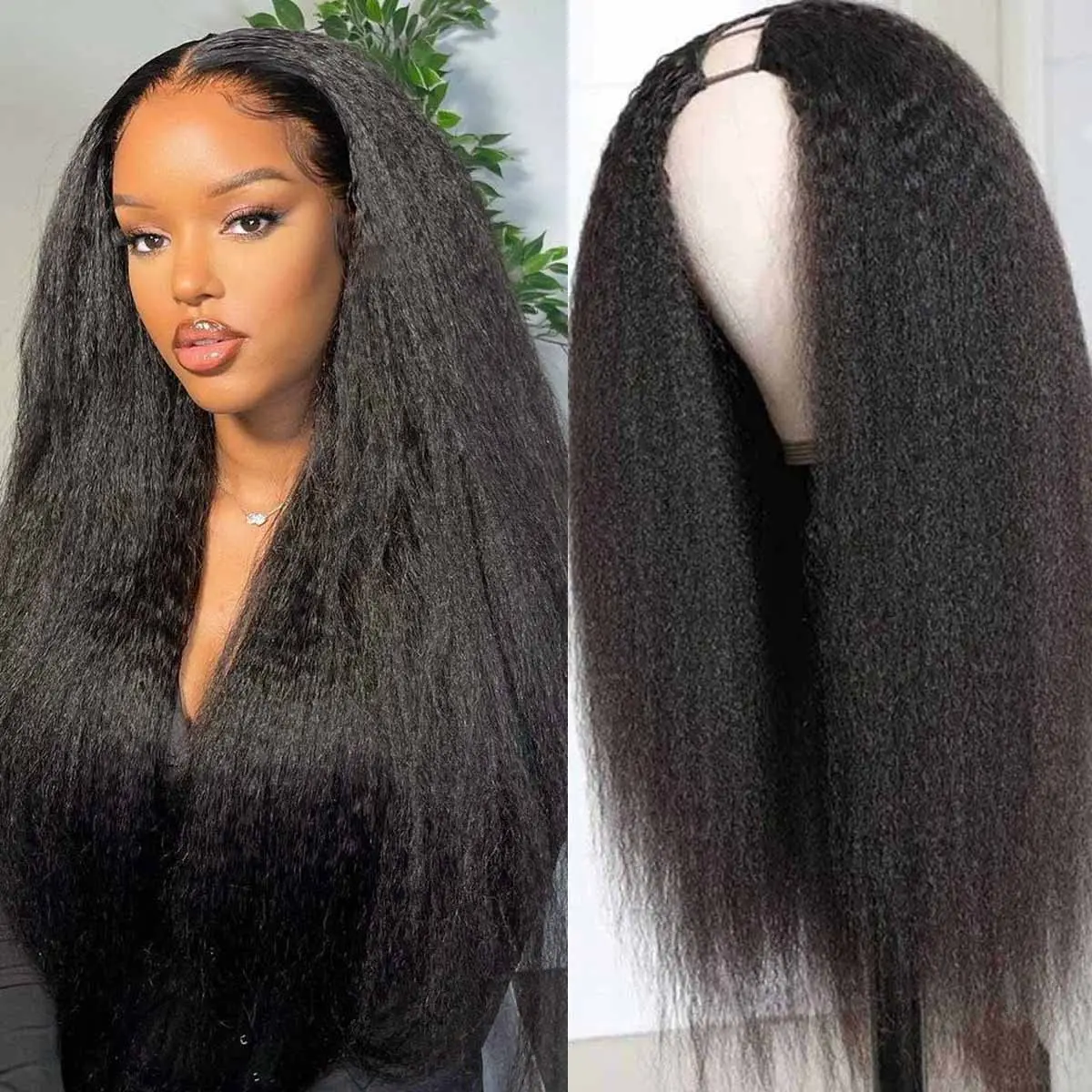 U Part Wig Kinky Straight Human Hair Wigs Glueless Quick & Easy U Part Wig Human Hair Brazilian Remy Wigs Affordable For Women
U Part Wig Kinky Straight Human Hair Wigs Glueless Quick & Easy U Part Wig Human Hair Brazilian Remy Wigs Affordable For Women