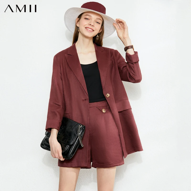 Amii Minimalism Summer Women's Set Elegant Blazer Jacket Office Lady High Waist Shorts Suits Female Blazer Shorts Set 12030130
Amii Minimalism Summer Women's Set Elegant Blazer Jacket Office Lady High Waist Shorts Suits Female Blazer Shorts Set 12030130