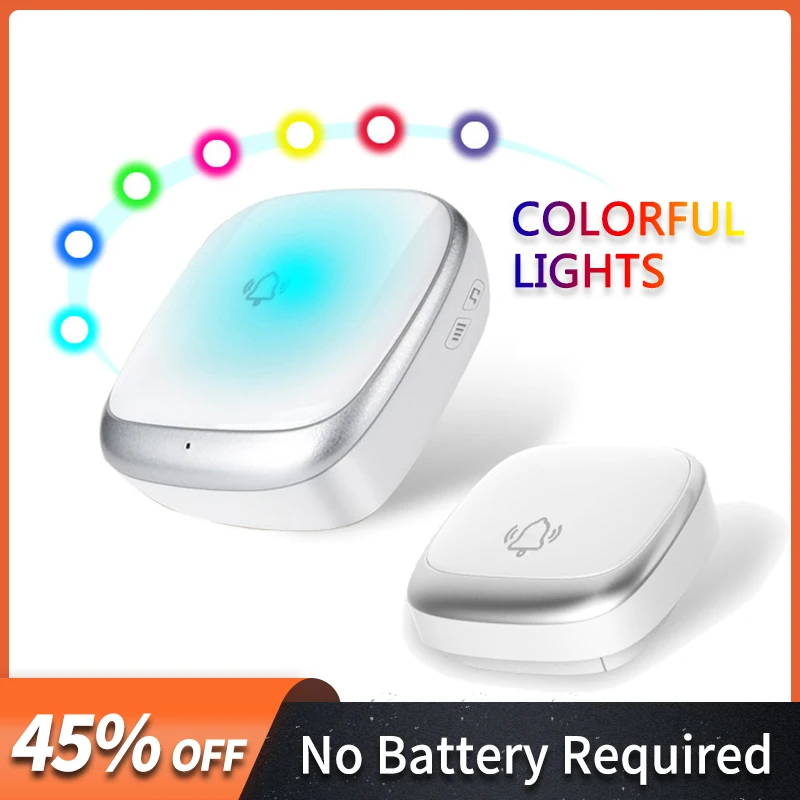 New Waterproof Wireless Doorbell Self Powered Button Smart Home Cordles Door Bell Kit LED Flash 38 Chimes No Battery Need Bells
New Waterproof Wireless Doorbell Self Powered Button Smart Home Cordles Door Bell Kit LED Flash 38 Chimes No Battery Need Bells