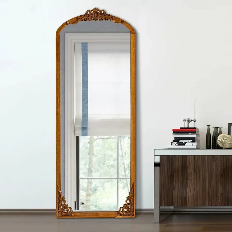 Gorgeous Vintage Gold Wooden Wall Mirror - 65" x 22" Decorative Arch Mirror for Living Room & Bedroom
Gorgeous Vintage Gold Wooden Wall Mirror - 65" x 22" Decorative Arch Mirror for Living Room & Bedroom