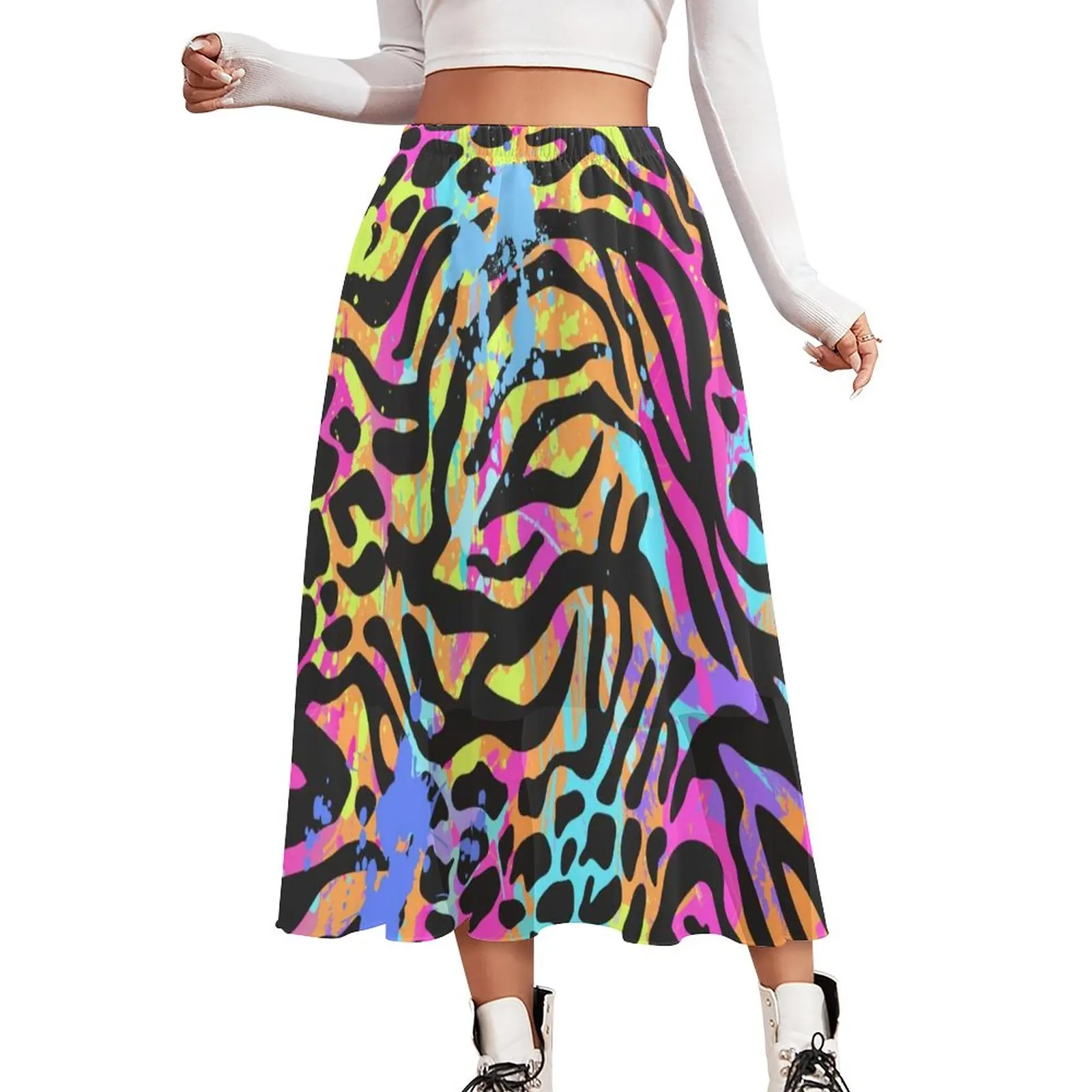 Colorful Tiger Print Skirt Metallic Animal Fur Stripes Aesthetic Casual Skirts Kawaii Boho Skirt Womens Print Oversized Clothes
Colorful Tiger Print Skirt Metallic Animal Fur Stripes Aesthetic Casual Skirts Kawaii Boho Skirt Womens Print Oversized Clothes