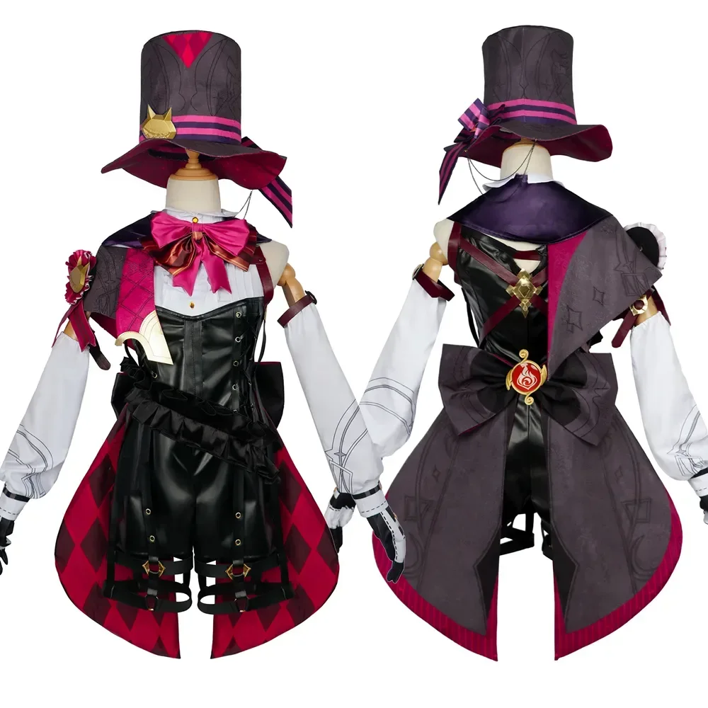 Lyney Cosplay Costume Wig Genshin Impact Fontaine Lyney Leather Magician Uniform Short Glove Halloween Carnival Women Outfits
Lyney Cosplay Costume Wig Genshin Impact Fontaine Lyney Leather Magician Uniform Short Glove Halloween Carnival Women Outfits