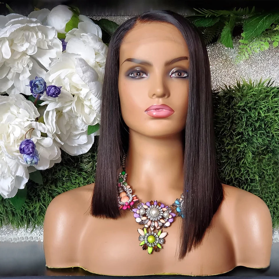 Glueless BOB Human Hair Wigs for Women Side Part Lace Short BOB Wig Straight Brazilian 180 Density 13x1 Perruque Cheveux Humain 
Glueless BOB Human Hair Wigs for Women Side Part Lace Short BOB Wig Straight Brazilian 180 Density 13x1 Perruque Cheveux Humain