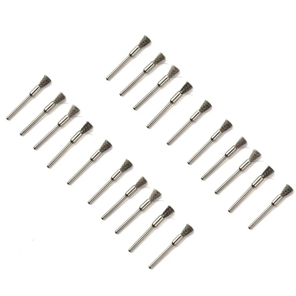 20 Pcs Steel Wire Brush 3mm Shank 5mm Diameter For Rotary Metalworking Cleaning Polishing Tools Power Drill Brush Accessories
20 Pcs Steel Wire Brush 3mm Shank 5mm Diameter For Rotary Metalworking Cleaning Polishing Tools Power Drill Brush Accessories