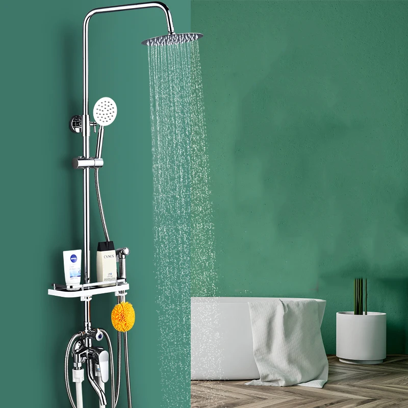 Water Rainfall Mixer Shower Set System Bathroom Hygienic Shower Set Polishing Hand Torneiras Do Banheiro Home Improvement
Water Rainfall Mixer Shower Set System Bathroom Hygienic Shower Set Polishing Hand Torneiras Do Banheiro Home Improvement