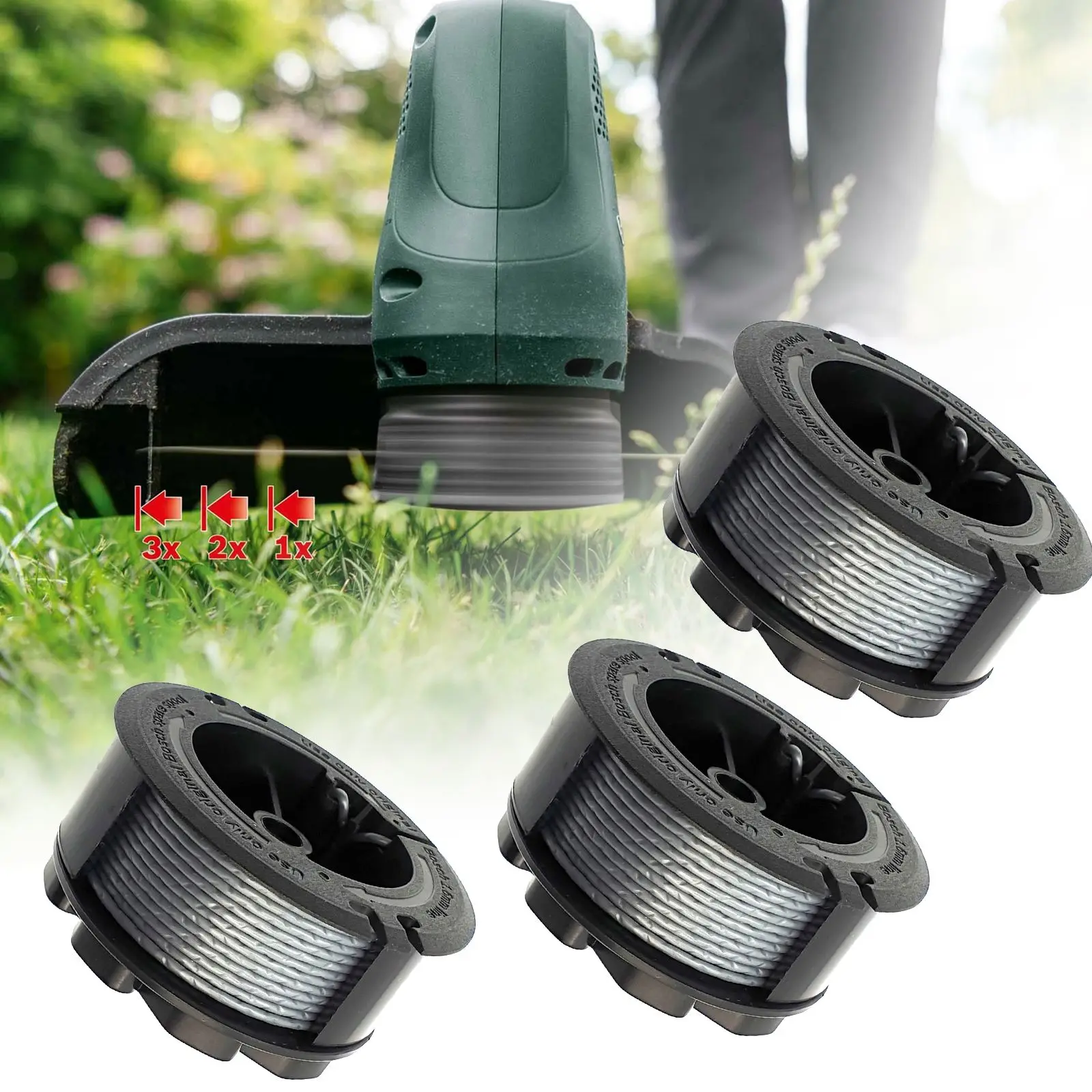 Катушки 3ocs для триммера Bosch F016800570, универсальные, для сада, газонокосилки
Катушки 3ocs для триммера Bosch F016800570, универсальные, для сада, газонокосилки