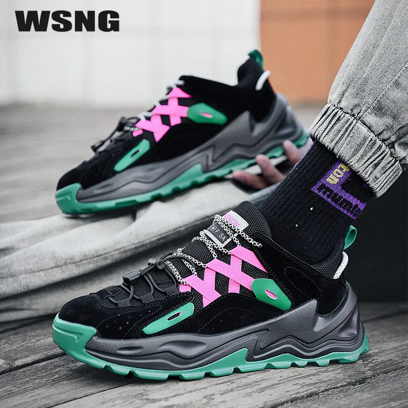 WSNG Spring Low-top Youth Trend Men's Sports Shoes Lace Up All-match Tide Brand Thick Bottom Breathable Light Casual Shoes 39-45
WSNG Spring Low-top Youth Trend Men's Sports Shoes Lace Up All-match Tide Brand Thick Bottom Breathable Light Casual Shoes 39-45