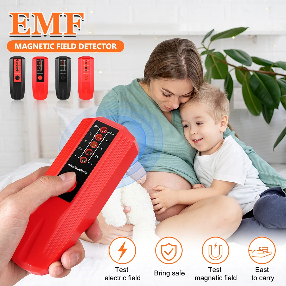 Electromagnetic Radiation Tester EMF Gauss Meter EMF Magnetic Field Detector Radioactive Ray Radiation High Frequency Tester
Electromagnetic Radiation Tester EMF Gauss Meter EMF Magnetic Field Detector Radioactive Ray Radiation High Frequency Tester