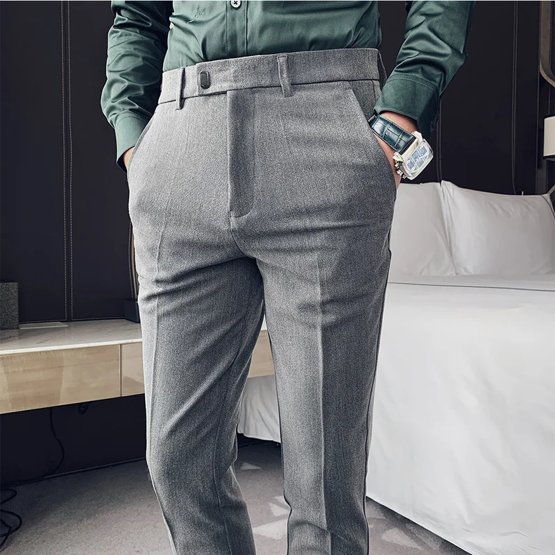 Suit Pants Men's Formal Pants New Small Feet Slim Straight Leg Pants Fashion Casual Men's Clothing Dress Pants Full Length Pants
Suit Pants Men's Formal Pants New Small Feet Slim Straight Leg Pants Fashion Casual Men's Clothing Dress Pants Full Length Pants