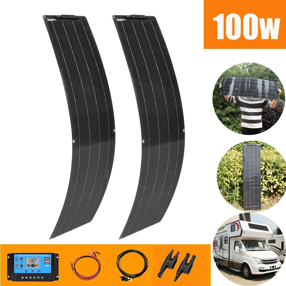 100w solar panel 12v kit complete portable solar battery charger regulator 10A for home power bank car camper RV 1000w
100w solar panel 12v kit complete portable solar battery charger regulator 10A for home power bank car camper RV 1000w