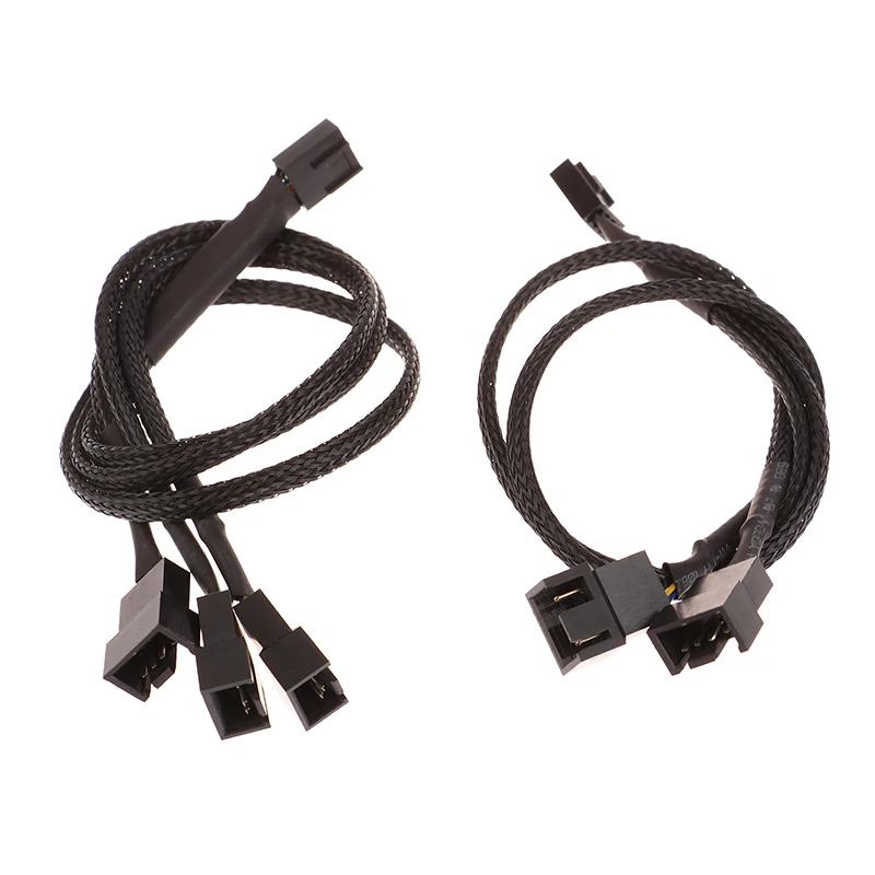 

4-контактный мини-кабель для вентилятора ШИМ, от 1 до 2/3 вариантов, черный удлинитель 27 см, соединитель кабеля-удлинителя PWM, удлинительные кабели F2/F3