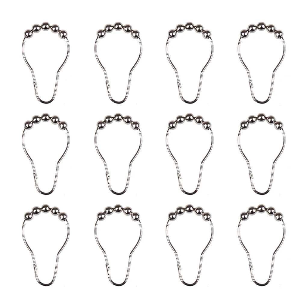 12 Pieces Shower Curtain Hook Five Beads Ball Gourd Buckle Rollerball Bath Room Rack Ring Fine Polished Bathroom Home
12 Pieces Shower Curtain Hook Five Beads Ball Gourd Buckle Rollerball Bath Room Rack Ring Fine Polished Bathroom Home