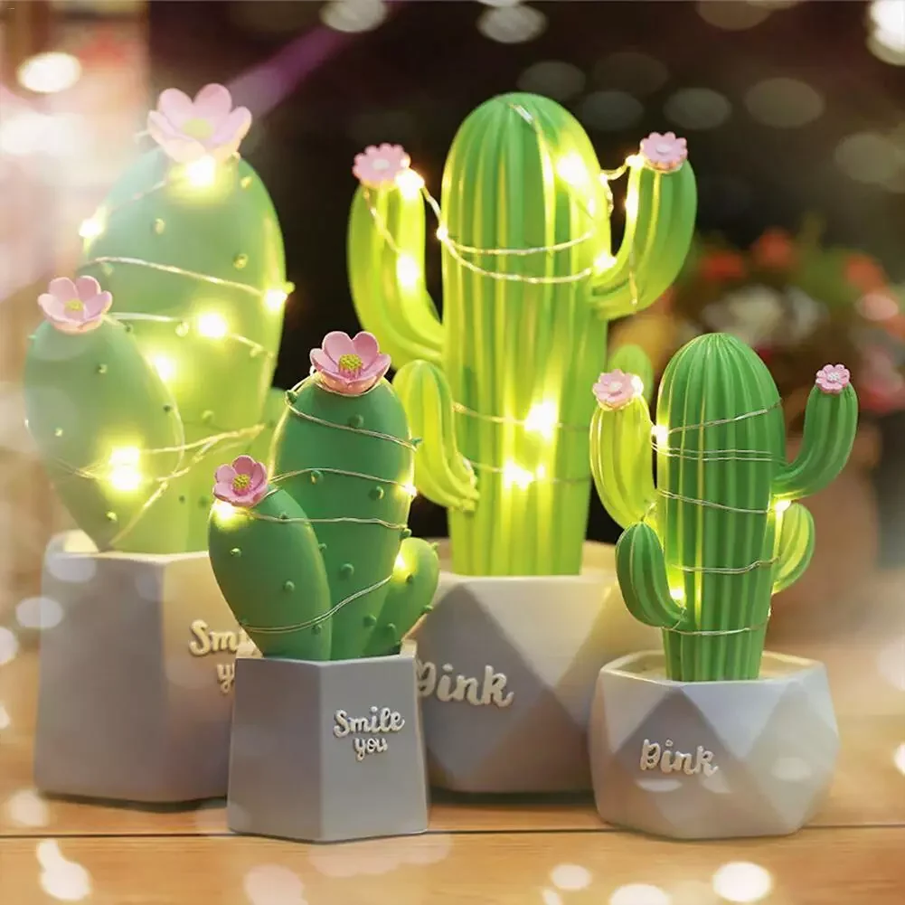 Romantic Cactus Led Night Light Cute Table Lamps Baby Kids Bedroom Decor Night Light Crafts Home Decoration Lighting
Romantic Cactus Led Night Light Cute Table Lamps Baby Kids Bedroom Decor Night Light Crafts Home Decoration Lighting