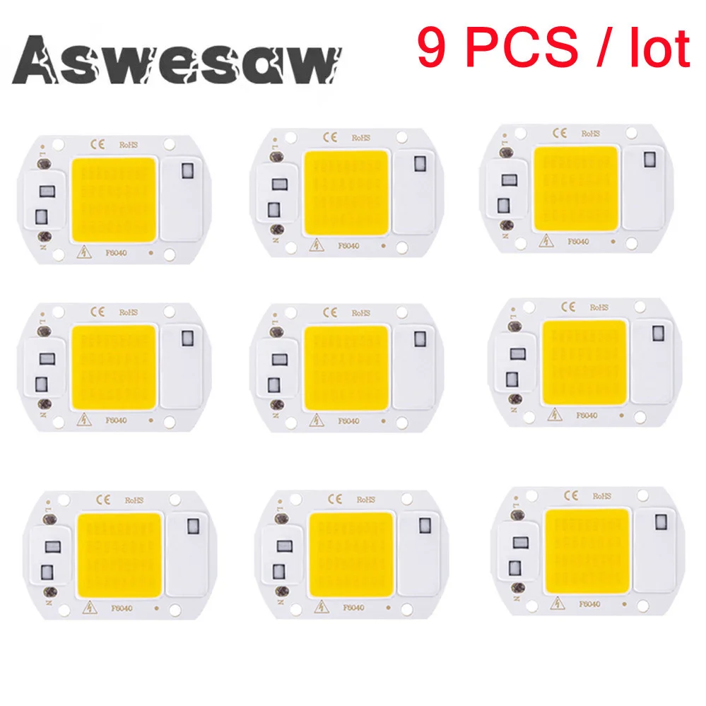 9pcs LED Chip Diodes Lamp Bulb 20W 30W 50W COB CHIP 220V LED Lamp Beads LED module For Flood light Spotlight DIY No Need Driver
9pcs LED Chip Diodes Lamp Bulb 20W 30W 50W COB CHIP 220V LED Lamp Beads LED module For Flood light Spotlight DIY No Need Driver
