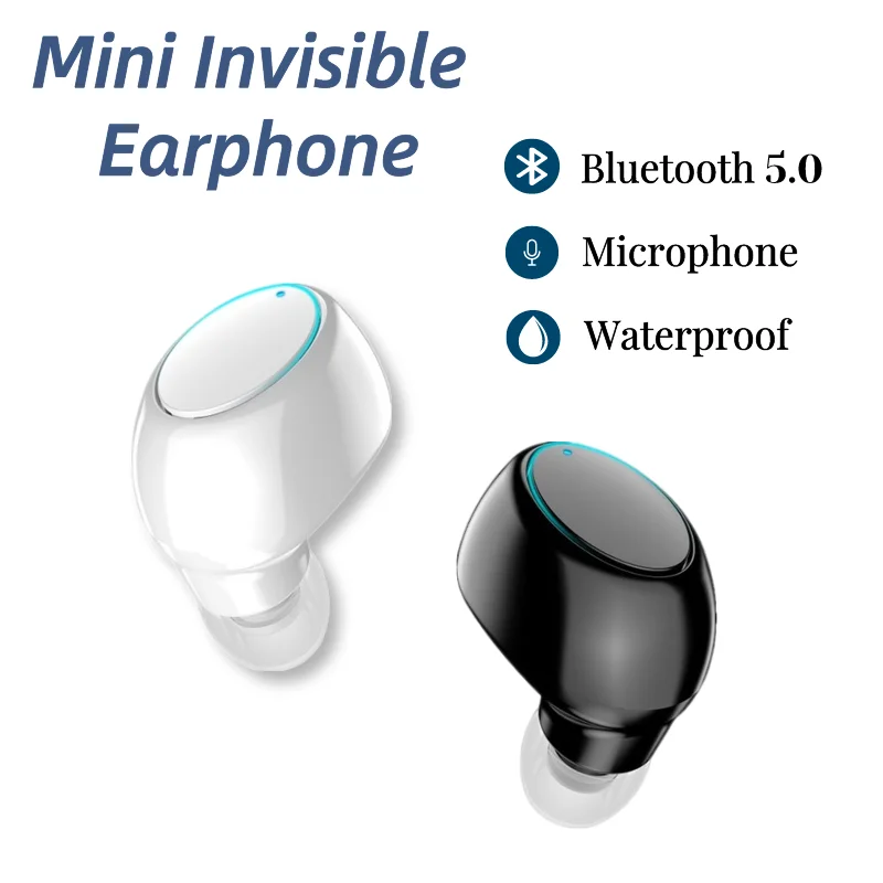 X6 Mini In-Ear 5.0 Bluetooth Earphone Sport Gaming Headset with Mic Wireless Headphones Handsfree Stereo Earbuds For All Phones
X6 Mini In-Ear 5.0 Bluetooth Earphone Sport Gaming Headset with Mic Wireless Headphones Handsfree Stereo Earbuds For All Phones