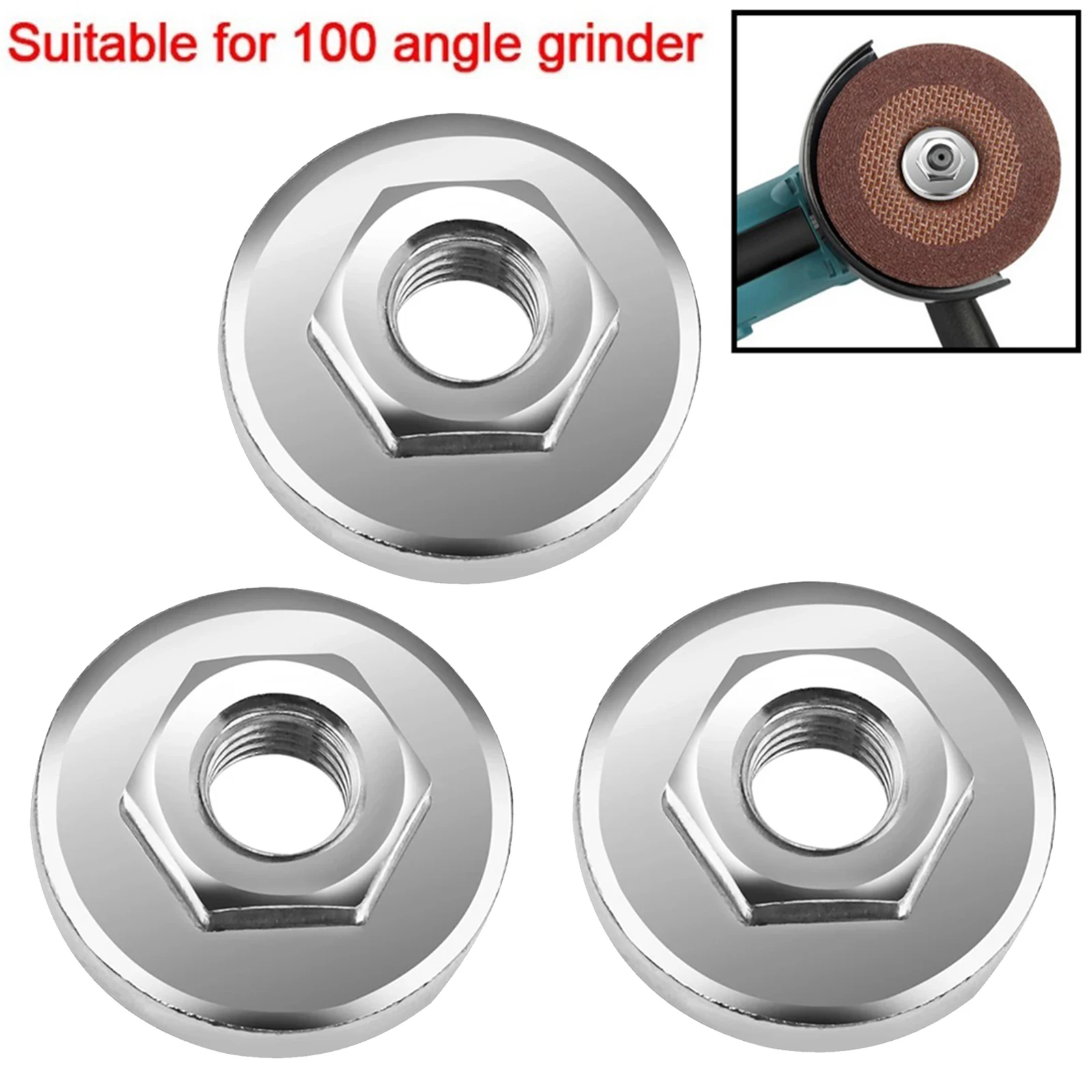 3PCS Hex Nut Set Tools Replacement Angle Grinder Nuts For Angle Grinder Chuck Locking Plate Quick Clamp Power Tools Accessories
3PCS Hex Nut Set Tools Replacement Angle Grinder Nuts For Angle Grinder Chuck Locking Plate Quick Clamp Power Tools Accessories