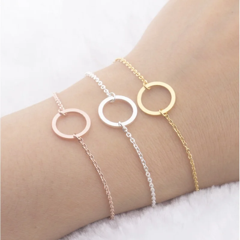 

New Fashion Bracelets For Women Or Men Bead Round O Charms Bracelet Women's Engagement Gifts LVSL02