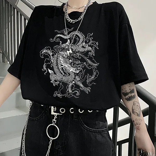 Female T-shirt 2022 Summer Japanese Cute Black Cartoon Print Short-sleeved Female Summer Student Top Men's and Women's T-shirt
Female T-shirt 2022 Summer Japanese Cute Black Cartoon Print Short-sleeved Female Summer Student Top Men's and Women's T-shirt