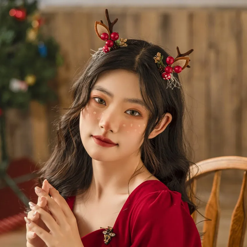 Hristmas Women Antler Hair Claw Girls Cute Hair Clips Barrette Crab Headpiece Clip Headwear Hairpin Tiara Korean Accessories 
Hristmas Women Antler Hair Claw Girls Cute Hair Clips Barrette Crab Headpiece Clip Headwear Hairpin Tiara Korean Accessories