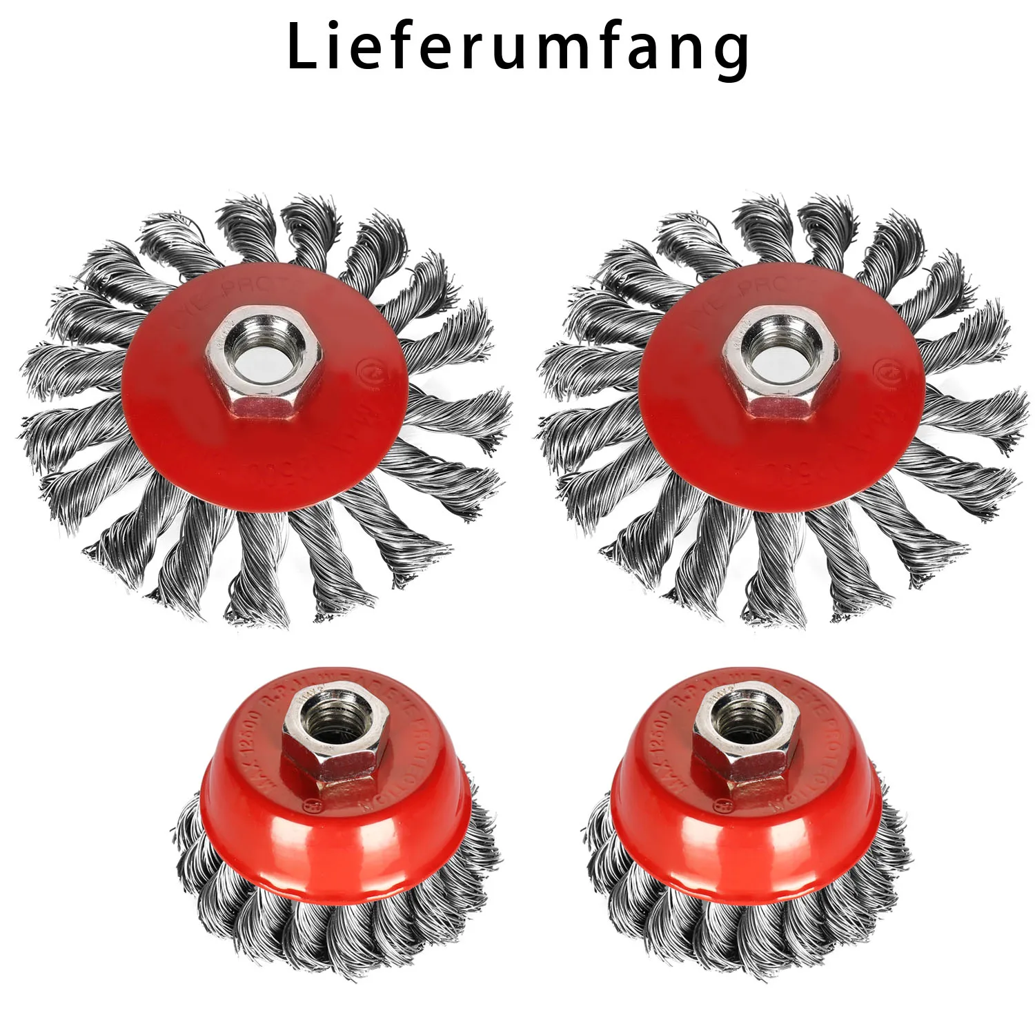 4pcs Polishing Brush 4inch M14*2 Steel Wire Knot Knotted Cup Brush 8/10.5cm For Cleaning Removal Tools Angle Grinder Accessories
4pcs Polishing Brush 4inch M14*2 Steel Wire Knot Knotted Cup Brush 8/10.5cm For Cleaning Removal Tools Angle Grinder Accessories
