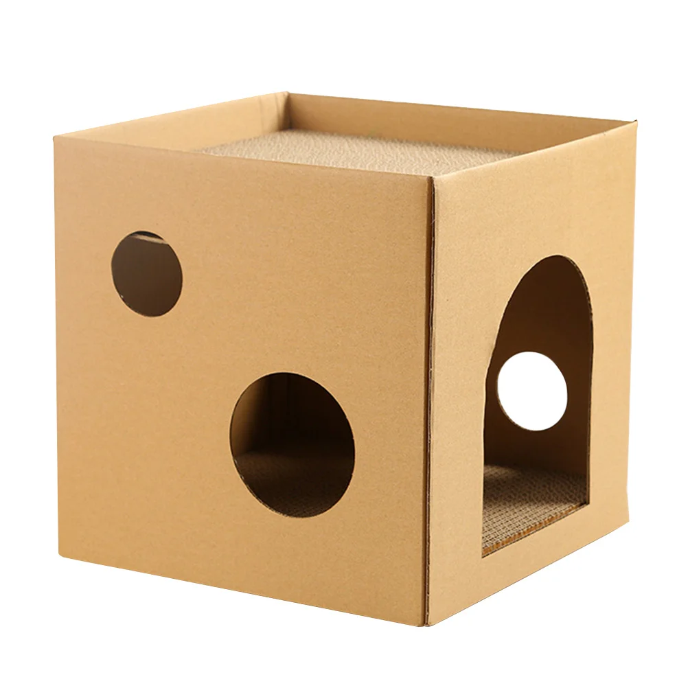 Cat House Cardboard Scratcher Scratching Box Indoor Kitten Houses Cats Scratch Pad Toy Board Rabbit Corrugated Hideaway Hideout
Cat House Cardboard Scratcher Scratching Box Indoor Kitten Houses Cats Scratch Pad Toy Board Rabbit Corrugated Hideaway Hideout