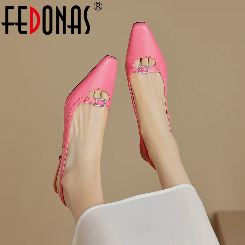 FEDONAS Elegant Thin High Heels Women Sandals Back Strap Genuine Leather Pumps Spring Summer Mature Shoes Woman Office Party New
FEDONAS Elegant Thin High Heels Women Sandals Back Strap Genuine Leather Pumps Spring Summer Mature Shoes Woman Office Party New