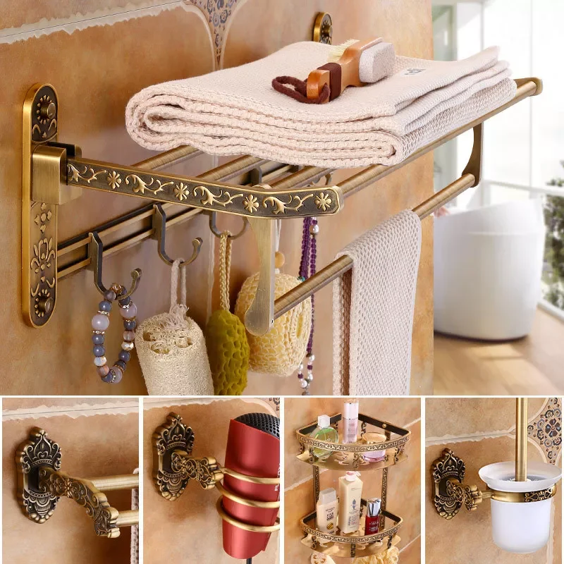 NEW2023 Bathroom Accessories Set Toilet Brush Towel Holder Toilet Paper Holder Bathroom Shelf European Retro Aluminum Hardware S
NEW2023 Bathroom Accessories Set Toilet Brush Towel Holder Toilet Paper Holder Bathroom Shelf European Retro Aluminum Hardware S