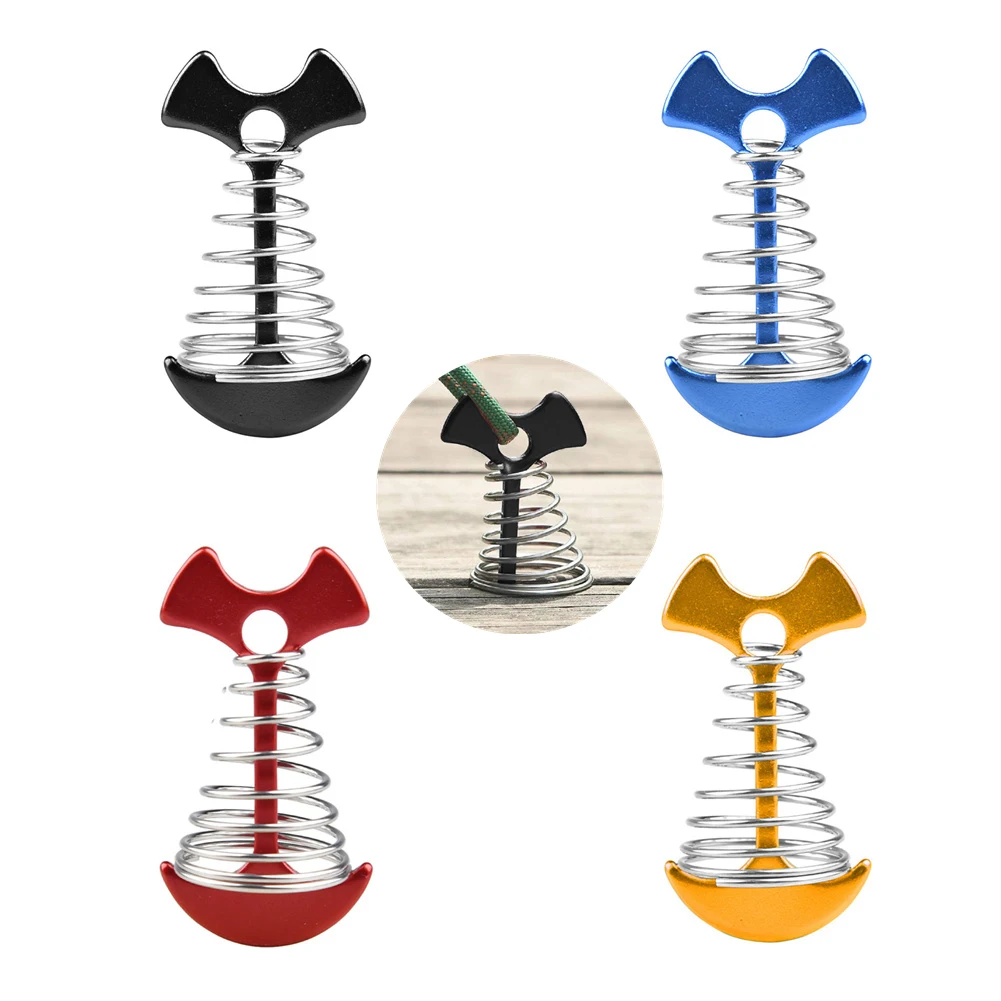 Aluminum Spring Tent Peg Camping Wind Rope Anchor Chains Deck Floor Nail Buckle Camping Sports Accesserories Outdoors
Aluminum Spring Tent Peg Camping Wind Rope Anchor Chains Deck Floor Nail Buckle Camping Sports Accesserories Outdoors