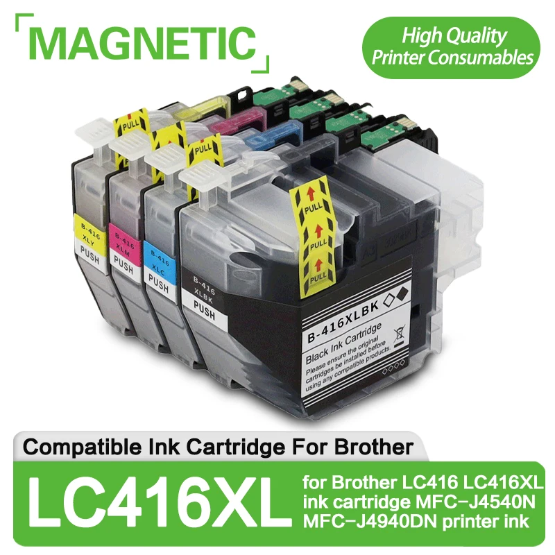 

Новый картридж, совместимый с Brother LC416 LC416XL, чернильный картридж, стандартные чернила для принтера