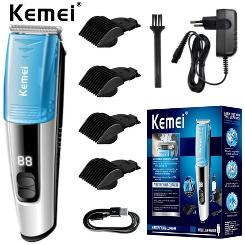 Kemei electric hair clipper hair clipper wireless trimmer rechargeable automatic hair suction silent electric hair clipper home
Kemei electric hair clipper hair clipper wireless trimmer rechargeable automatic hair suction silent electric hair clipper home