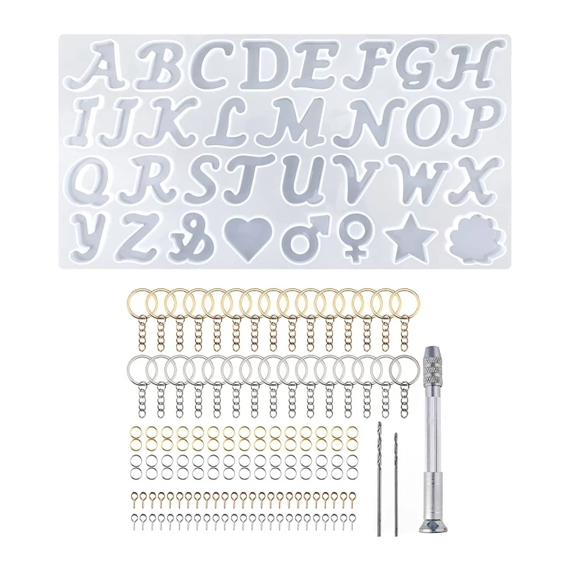41XC Silicone Alphabet Resin Molds Kit,Fancy Letter and Ornament Molds Epoxy Resin Casting Molds Resin Keychain Making Set
41XC Silicone Alphabet Resin Molds Kit,Fancy Letter and Ornament Molds Epoxy Resin Casting Molds Resin Keychain Making Set