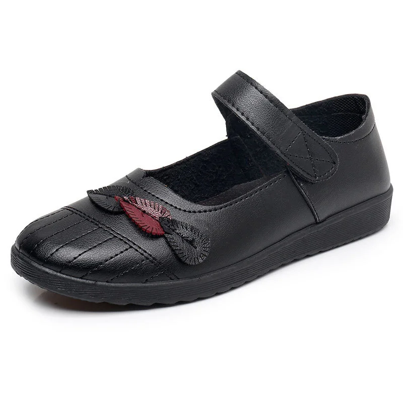 Women Casual Leather Shoes Spring Autumn Middle-aged Elderly Mothers Flat Sole Single Soft Comfortable Feminino Breathable
Women Casual Leather Shoes Spring Autumn Middle-aged Elderly Mothers Flat Sole Single Soft Comfortable Feminino Breathable