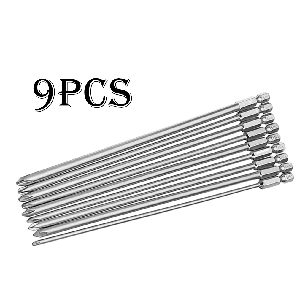 9pcs PH1 PH2 Cross Screwdriver Bit Magnetic 6.35mm Hex Shank For Air Screwdriver Electric Drill Power Driver Tool Accessory
9pcs PH1 PH2 Cross Screwdriver Bit Magnetic 6.35mm Hex Shank For Air Screwdriver Electric Drill Power Driver Tool Accessory
